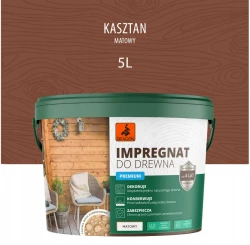 DRAGON Impregnat akrylowy do drewna 5L - kasztan