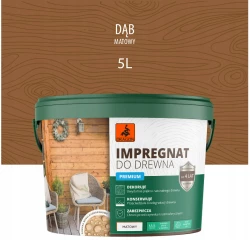 DRAGON Impregnat akrylowy do drewna 5L - dąb