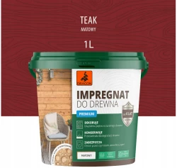 DRAGON Impregnat akrylowy do drewna 1L - teak