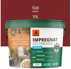 DRAGON Impregnat akrylowy do drewna 10L - teak