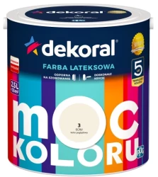DEKORAL MOC KOLORU ECRU 2,5L 