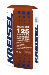 KREISEL MURLEP 125 25KG SZARA  zaprawa murarska do bloczków z betonu komórkowego i silikatowych