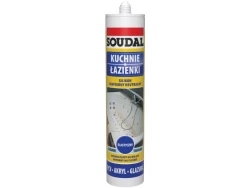 SOUDAL Silikon neutralny sanitarny bezbarwny 280ml