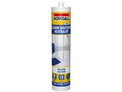SOUDAL Silikon neutralny sanitarny biały 280ml